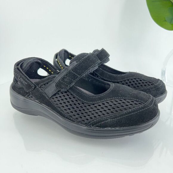 Orthofeet 893 Sanibel Mary Jane Women's 5.5 Wide Black Comfort Orthotic Shoes - Picture 2 of 12